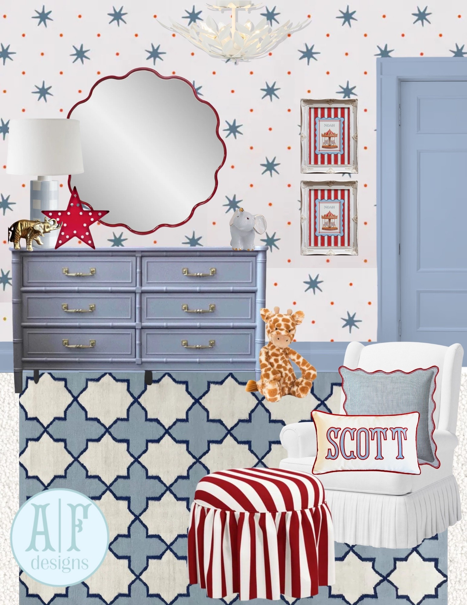 circus inspired boy’s nursery🎪
loving the red and blue combo and bold patterns❤️🩵


gingham ric rac stripes stars circus carnival boy nursery room toddler all american

#LTKKids #LTKHome #LTKBaby
