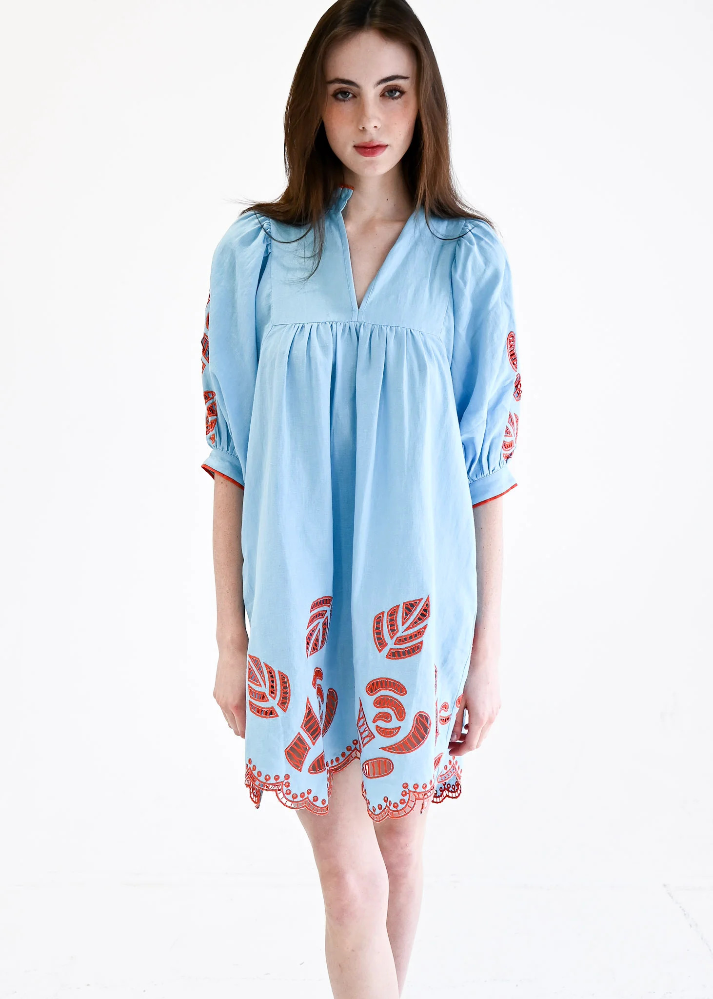 Never A Wallflower | High Neck Dress Blue | Never A Wallflower