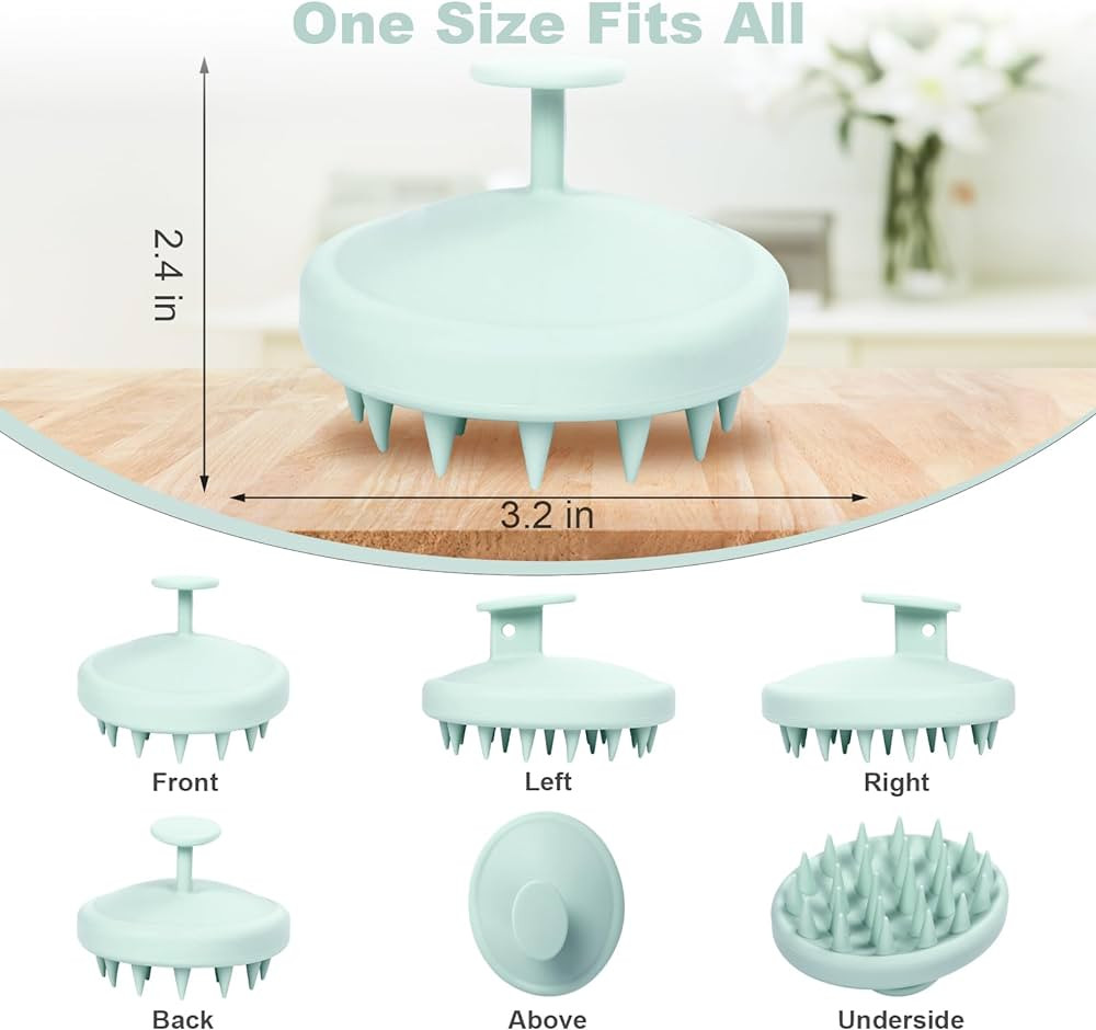 Silicone Scalp Massager, Scalp Scrubber for Hair Growth with Soft Bristles, Scalp Exfoliator Brus... | Amazon (US)