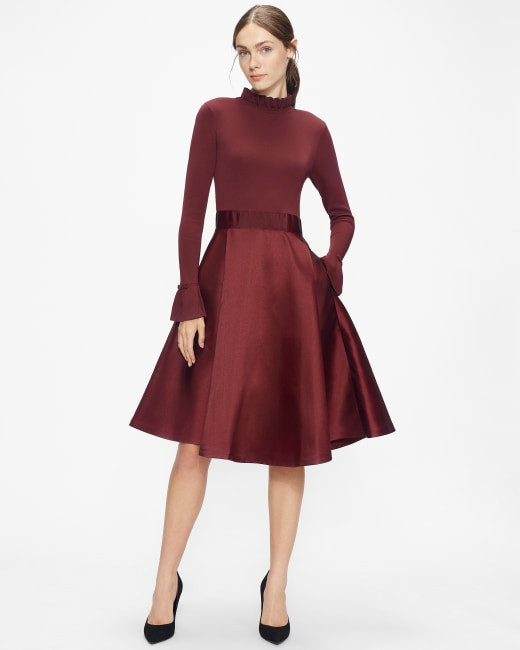 Knitted Frill Full Skirt Dress | Ted Baker (US)
