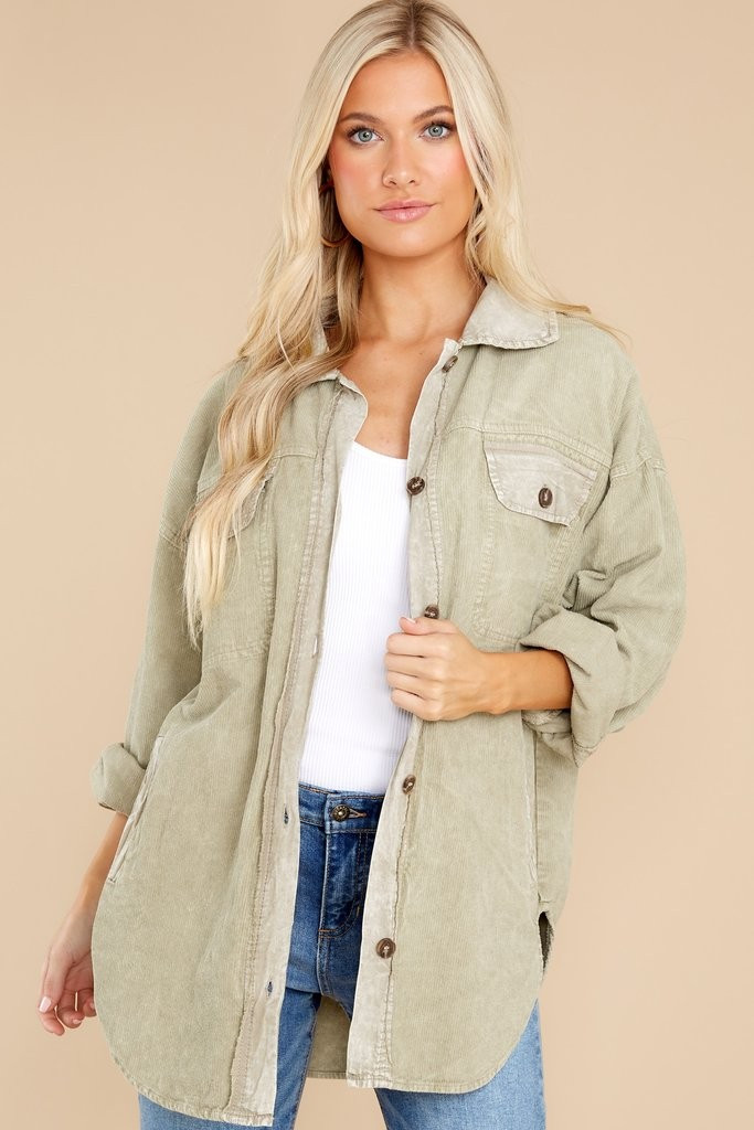 Layers To Love Light Khaki Shacket | Red Dress 