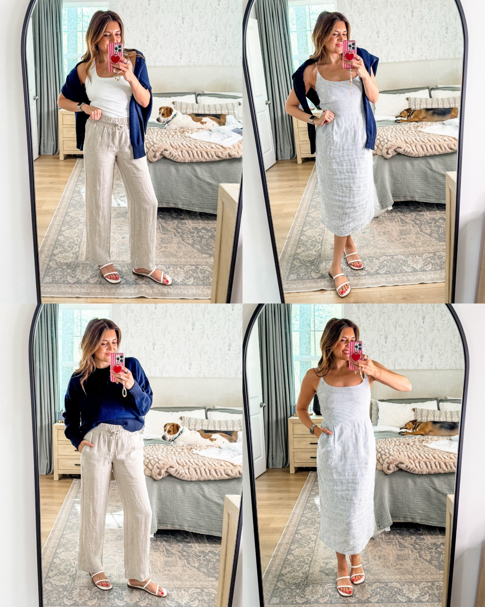 Spring to summer wardrobe staples with @onequince! #QuincePartner I’m 5’7” and a typical small/4. Wearing a small and 30” inseam for linen pants! 

#LTKOver40 #LTKTall