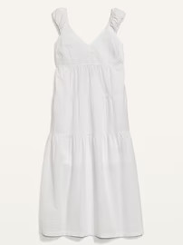 Tiered Seersucker All-Day Maxi Dress for Women | Old Navy (US)