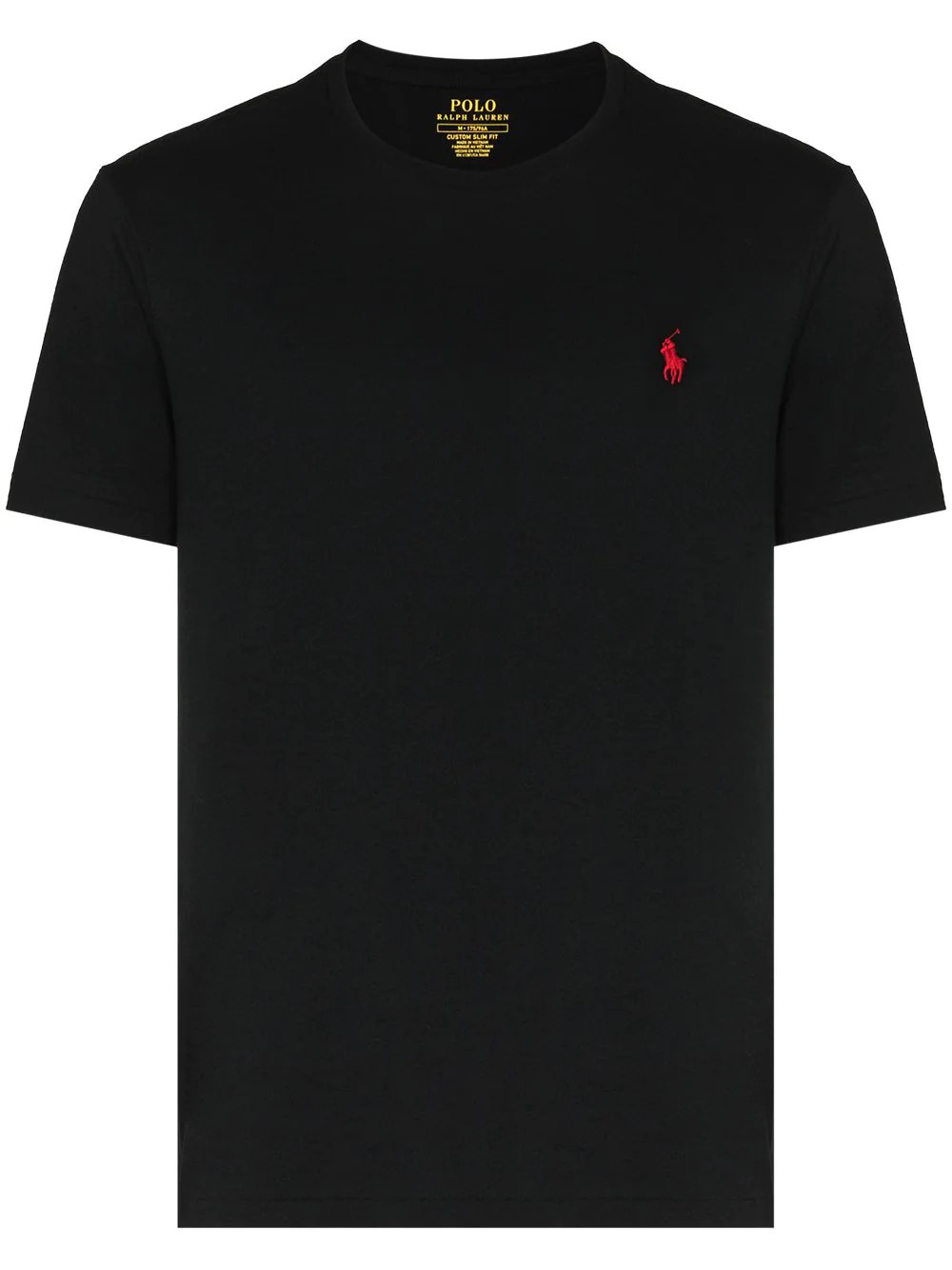 Polo Ralph Lauren logo-embroidered T-shirt - Black | Farfetch Global