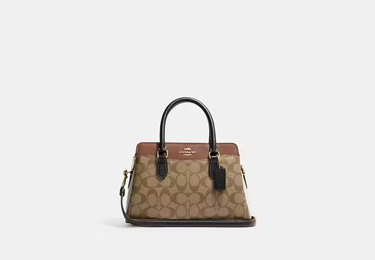 Mini Darcie Carryall In Colorblock Signature Canvas | Coach Outlet US