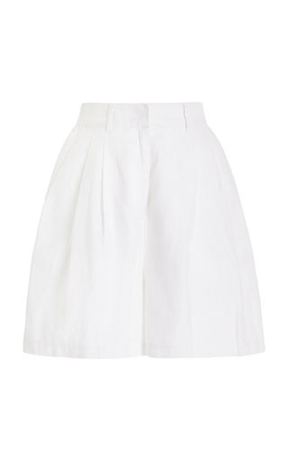 Marchello Pleated Linen Shorts | Moda Operandi (Global)
