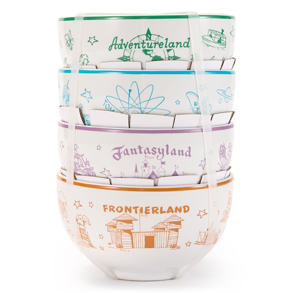 Disney Parks Vintage Maps Bowl Set | Disney Store