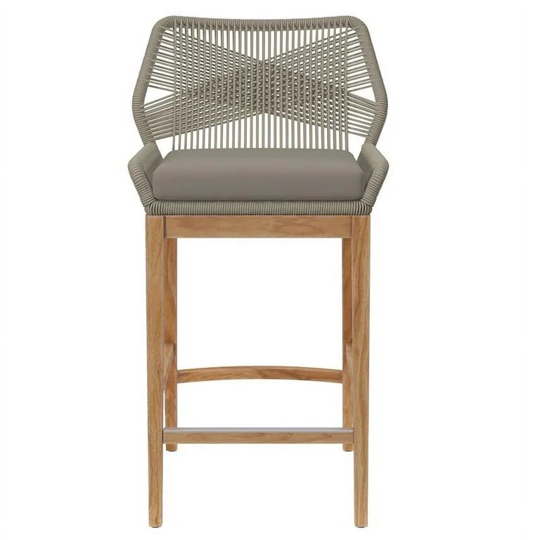 Modway Wellspring Outdoor Patio Teak Wood Bar Stool, Multiple Colors | Walmart (US)