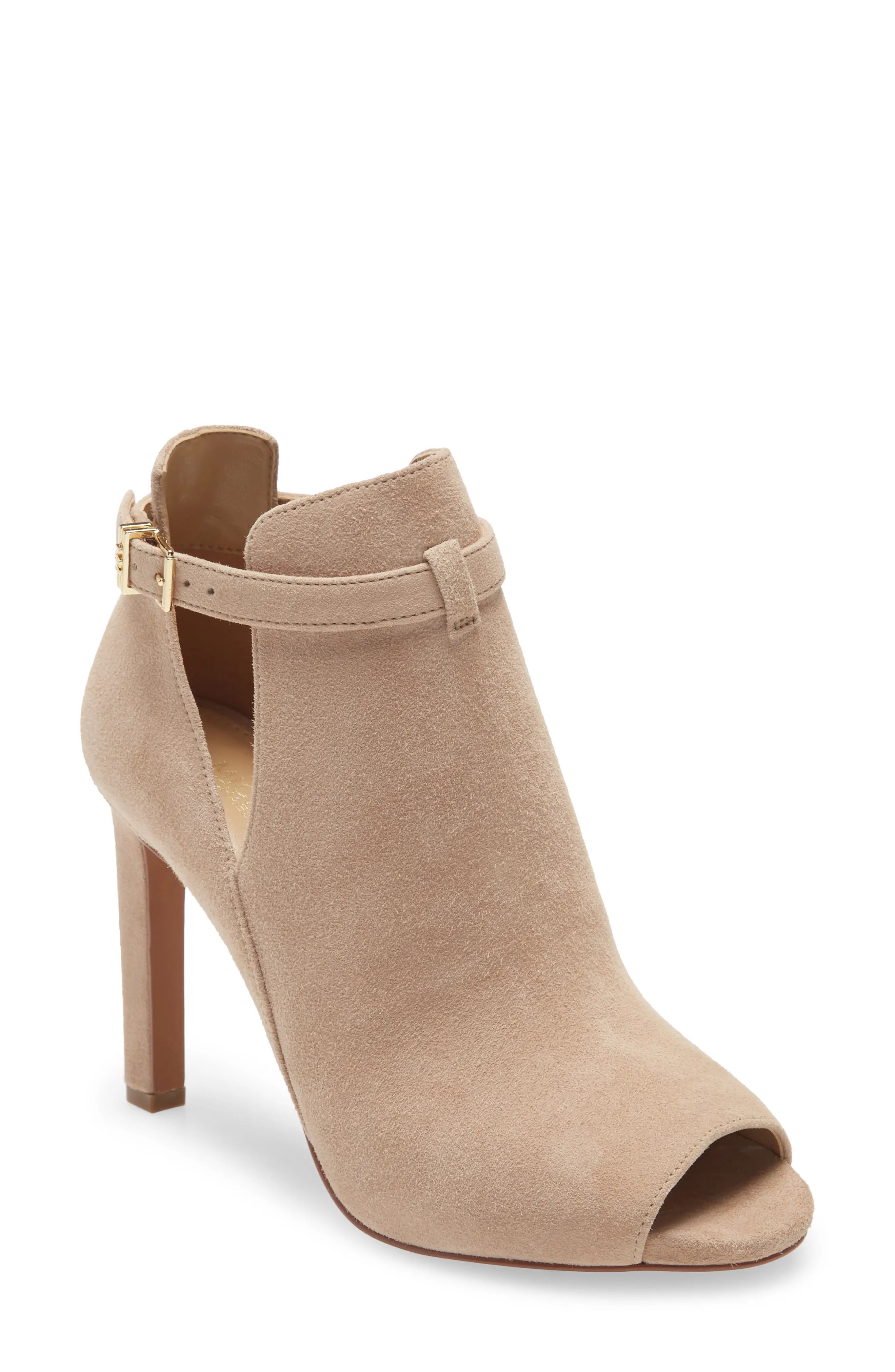 Women's Michael Michael Kors Lawson Open Toe Bootie, Size 9.5 M - Beige | Nordstrom