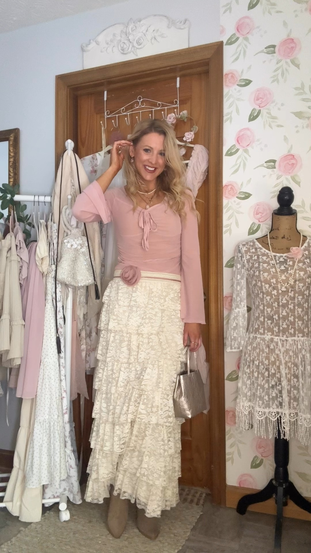 rose gold romantic boho outfit 🌸✨ 
early fall ootd 🍂 

#LTKStyleTip #LTKFindsUnder50 #LTKSeasonal