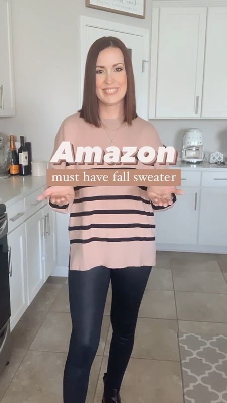 New Amazon sweater for fall 🤎

This one is perfect pairing with leggings, has split hem & love the black brown combo!

Wearing a small!

#LTKsalealert #LTKunder50 #LTKSeasonal