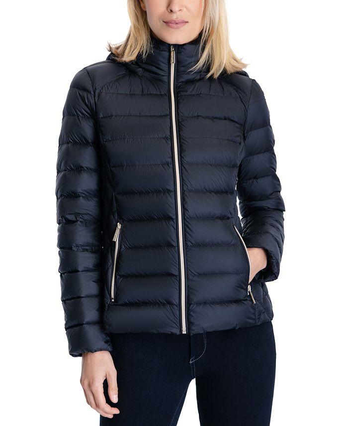 Michael Kors Women's Hooded Packable Down Puffer Coat, Created for Macy's & Reviews - Coats & Jac... | Macys (US)