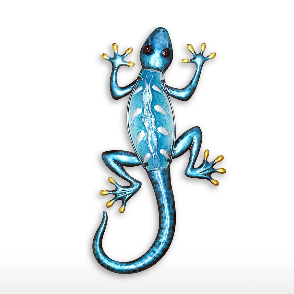 Blue Gecko Wall Hanging Animal Wall Art Lizard Indoor Outdoor Decor Bedroom Living Room Decor | Walmart (US)