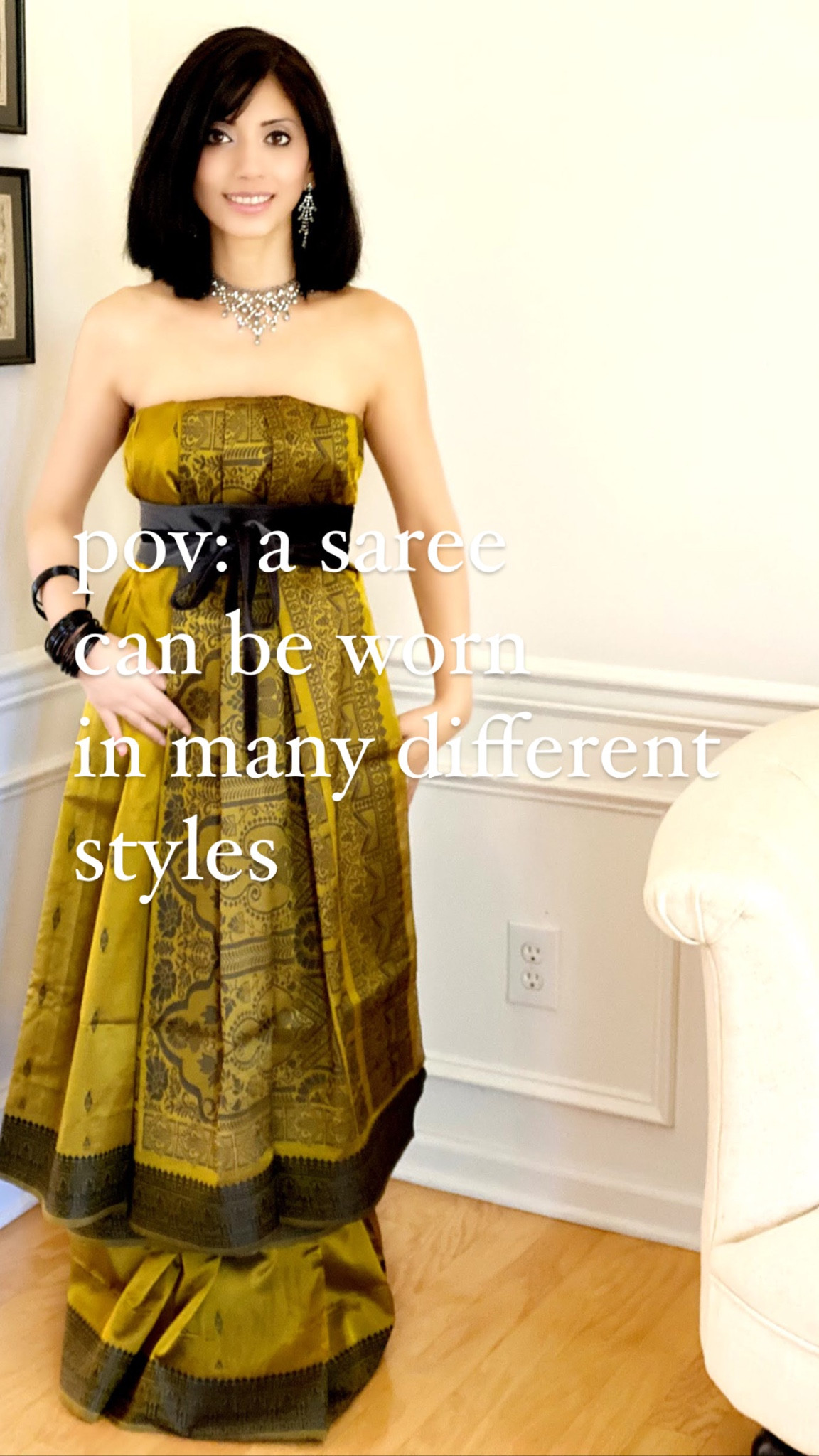 A Saree styled with obi belt.
Linking similar items needed for this look.

#LTKFestival #LTKstyletip #LTKwedding