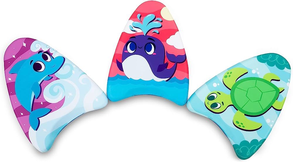 3 Packs Learn-to-Swim Swimming Kickboard Whale&Dolphin&Turtle for Kids Swimming Training Aid Exer... | Amazon (US)