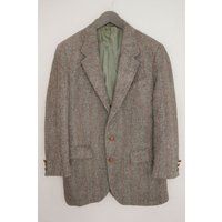 Men Harris Tweed Blazer Stombergs Jacket Scottish Wool Eu48 Uk/Us38 M Ha639 | Etsy (US)