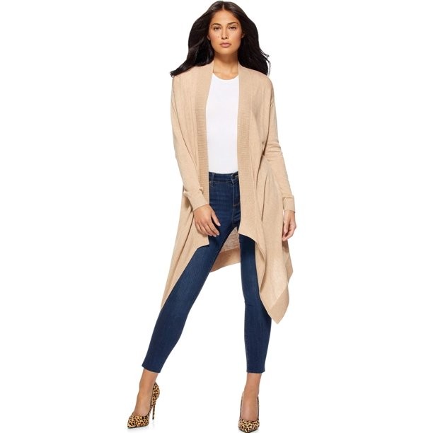 Sofia Vergara - Sofia Jeans by Sofia Vergara Waterfall Cardigan - Walmart.com | Walmart (US)