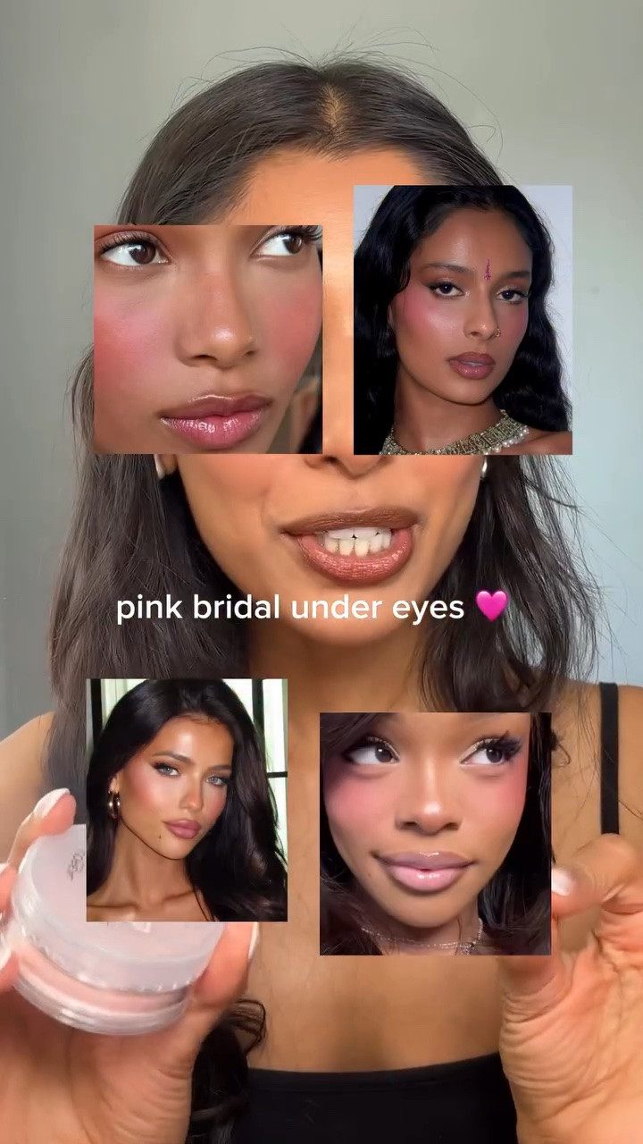 I obviously didn’t use as much blush cause I don’t want blush blindness on wedding day LOL but I think we need to try the powder again with a much lighter concealer @lorealparis @yslbeauty 
.
.
.
#pinkundereye #babypinkblush #weddingmakeup #bridalmakeup