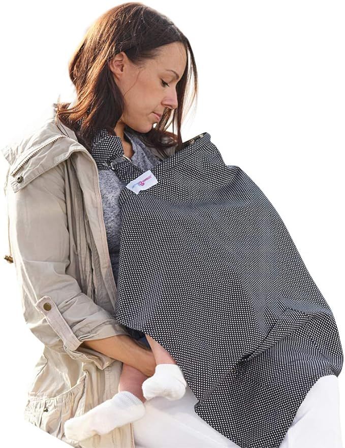 Juicy Bumbles Breastfeeding Cover with Pockets - Soft and Breathable Nursing Cover Breastfeeding ... | Amazon (UK)