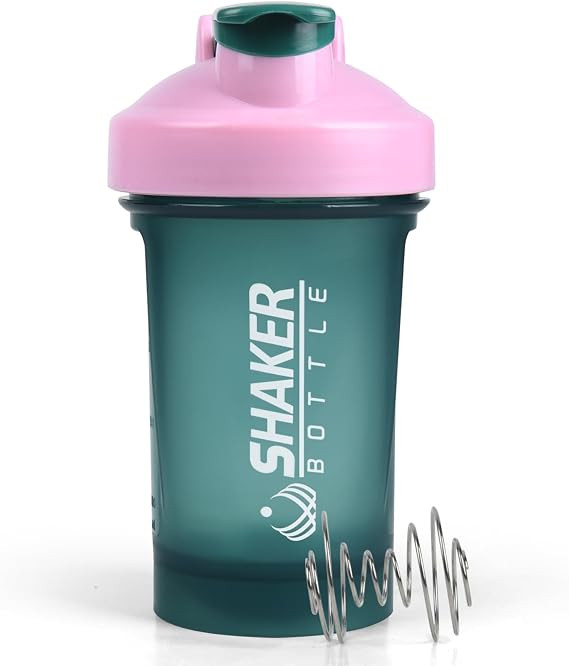 Shaker Bottle,400ml Small Protein Shaker Bottle with Mixing Ball, Portable 14oz GYM Shakes Cup fo... | Amazon (US)