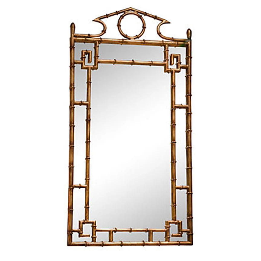 Antiqued Chinoiserie Bamboo Mirror | Mintwood Home
