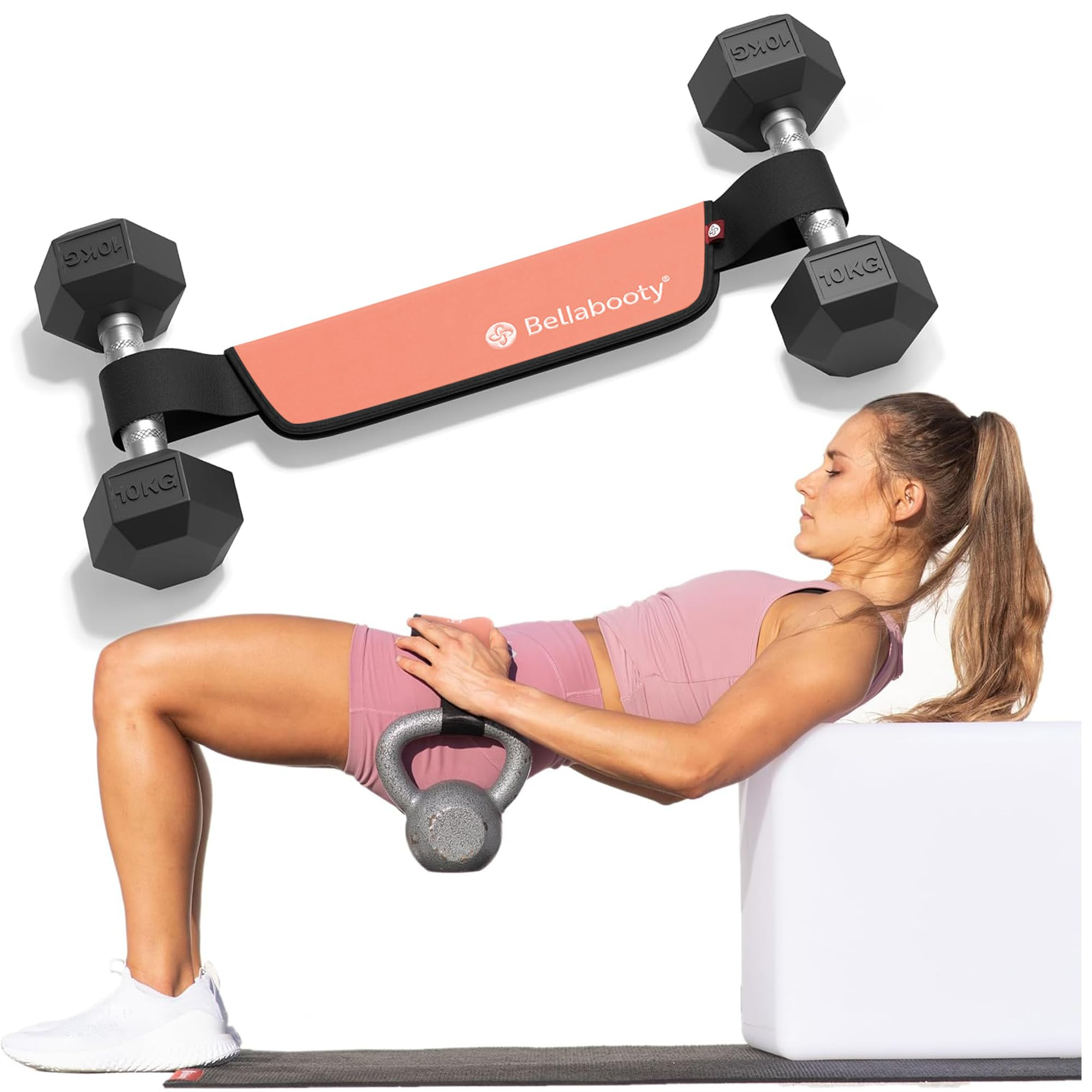 OG Belt - Bellabooty Exercise Hip Thrust Belt – For Dumbbells, Kettlebells, and Plates – Slip... | Amazon (US)