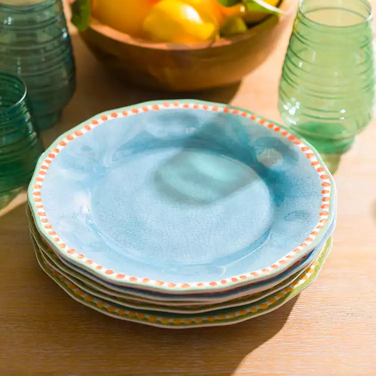 Blue Watercolor Melamine Dinner Plate | Kirklands