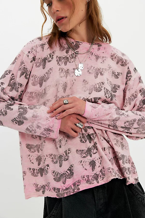 Magnolia Pearl Moth Viggo Long Sleeve Tee | Free People (Global - UK&FR Excluded)