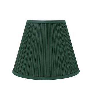 13 in. x 10 in. Green Pleated Empire Lamp Shade | The Home Depot