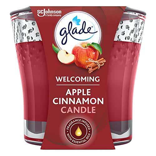 Glade Candle Jar, Air Freshener, Apple Cinnamon, 3.4 oz | Walmart (US)