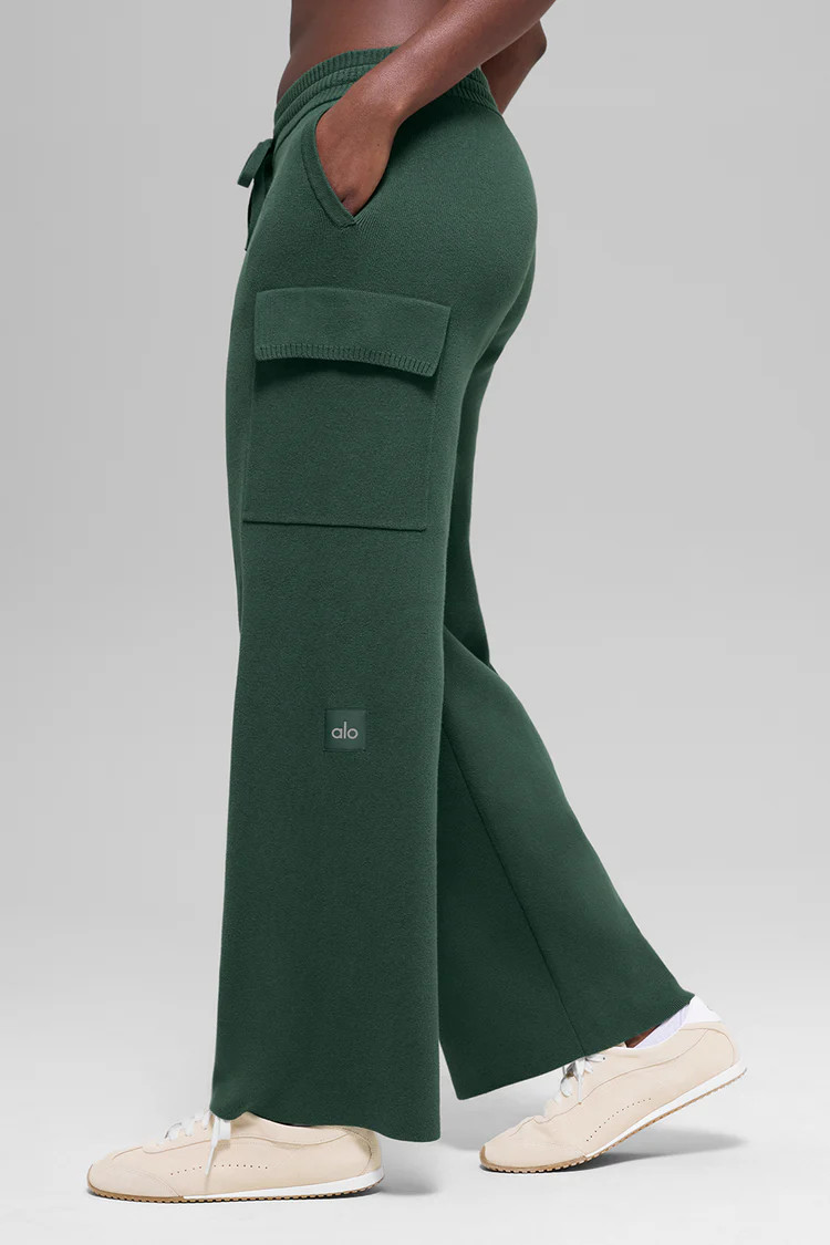 Scholar Knit High-Waist Cargo Pant | Alo Yoga (US)