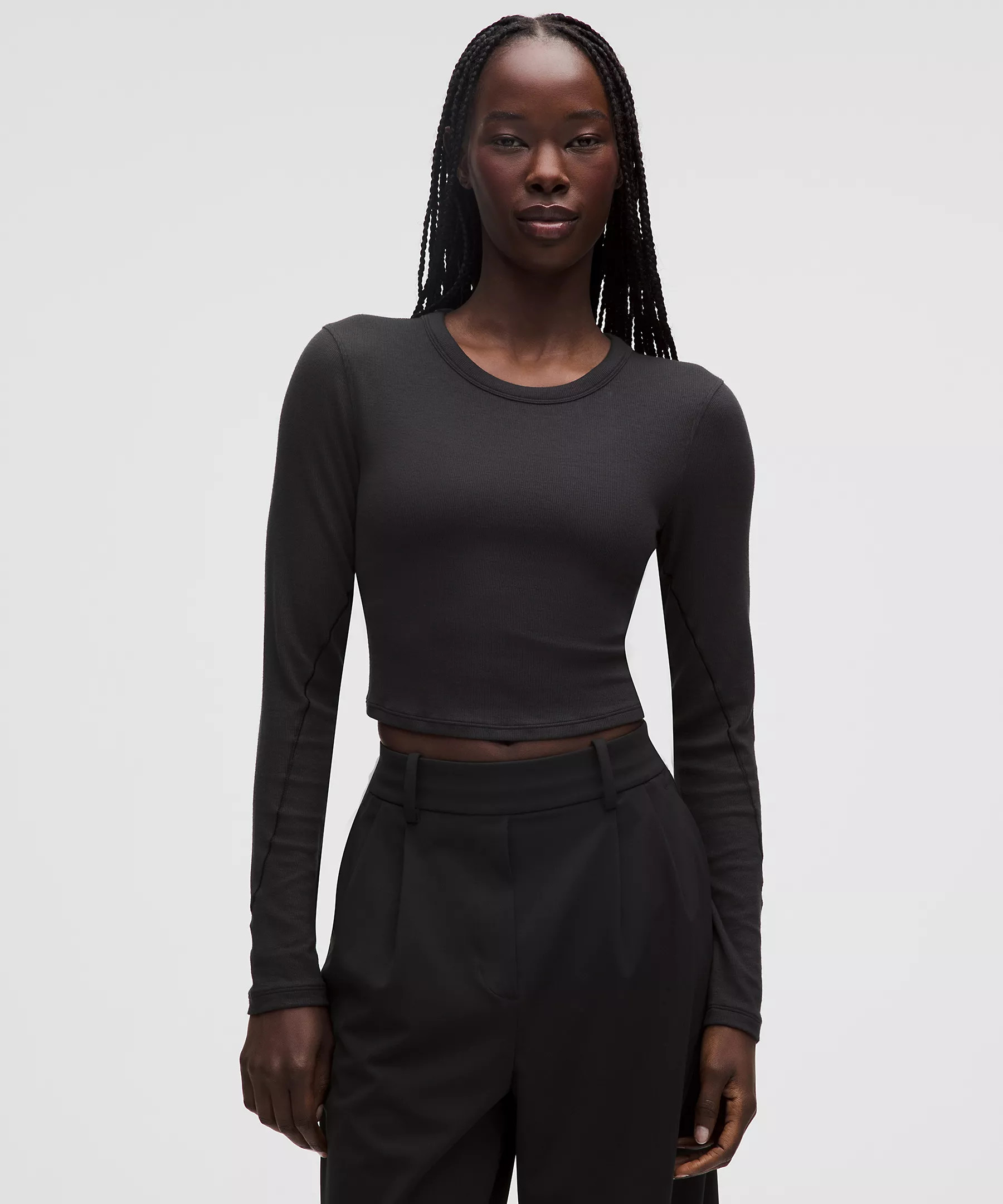 Hold Tight Straight-Hem Cropped Long-Sleeve Shirt | Lululemon (US)