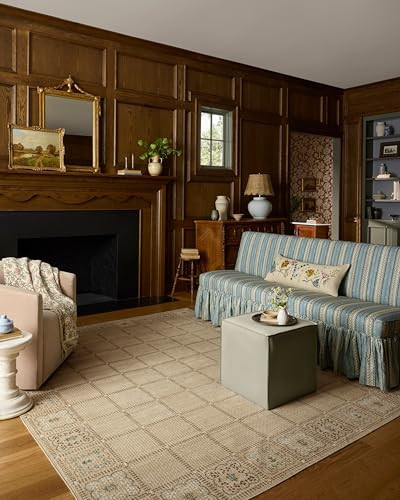 Loloi Rifle Paper Co. Orchard Collection ORH-05 Natural/Multi 7'-6" x 9'-6" Area Rug Machine Wash... | Amazon (US)