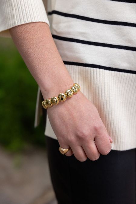 Everyone needs this classic gold bracelet in their jewelry box. It’s so affordable and goes with everything 
