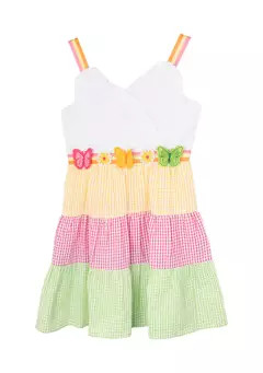 Girls 4-6x Mix Tiered Seersucker Dress | Belk