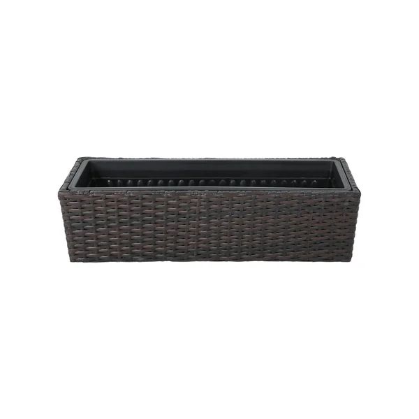 Orrey Wicker Planters, Multi Brown Finish (Set of 2) by Christopher Knight Home | Bed Bath & Beyond