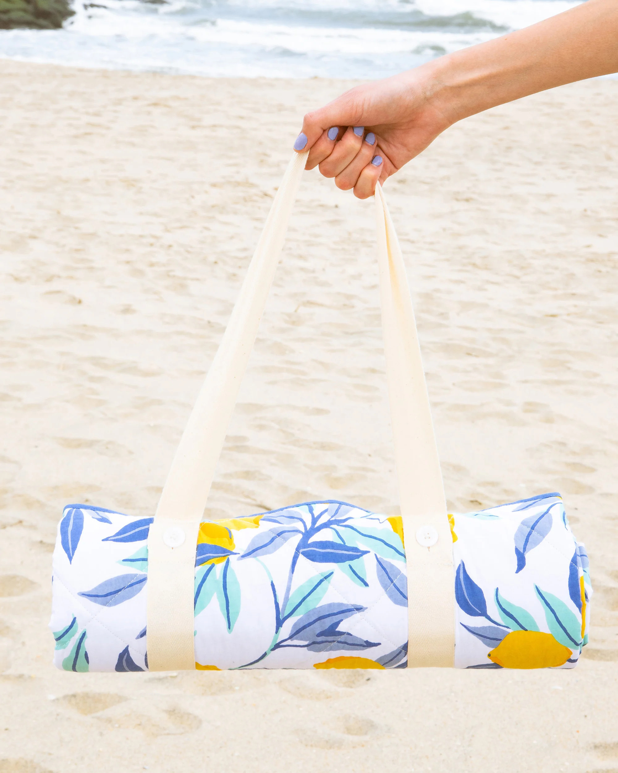 Lemon Zest - Picnic Blanket - Cloud | Printfresh