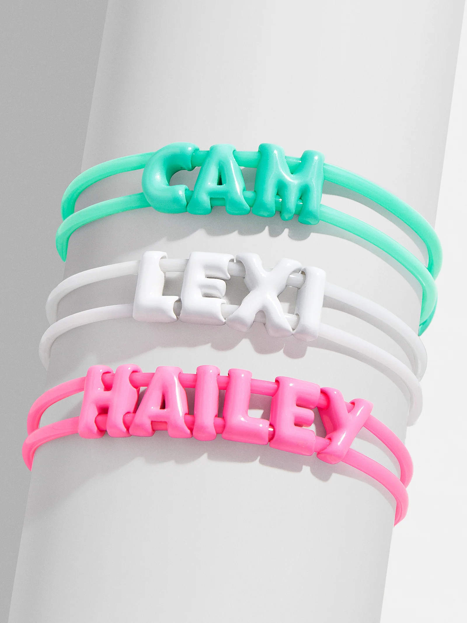 Say It All Custom Slider Bracelet - Hot Pink | BaubleBar (US)