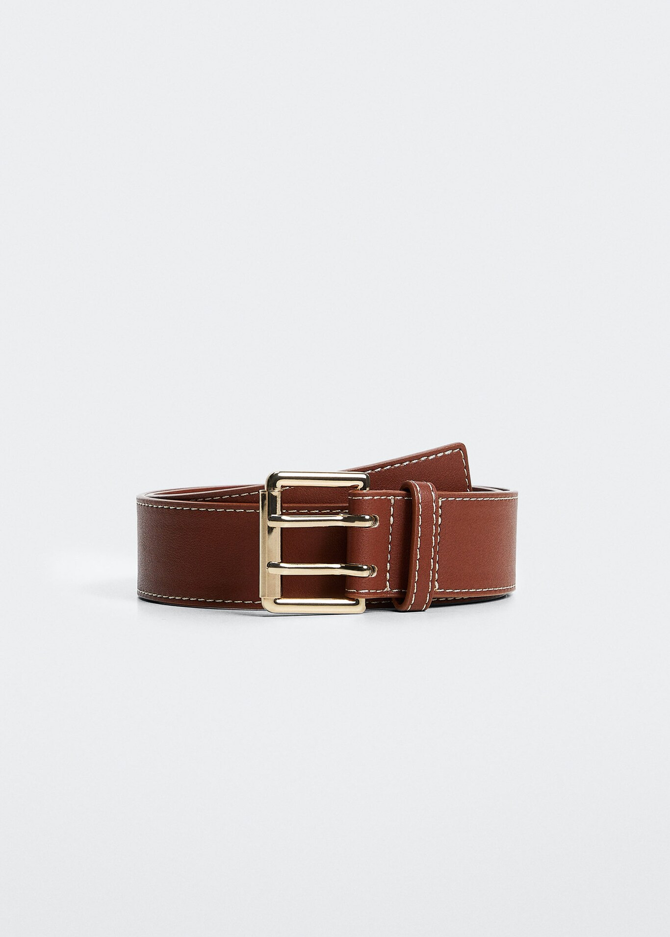 Square buckle belt -  Women | Mango USA | MANGO (US)