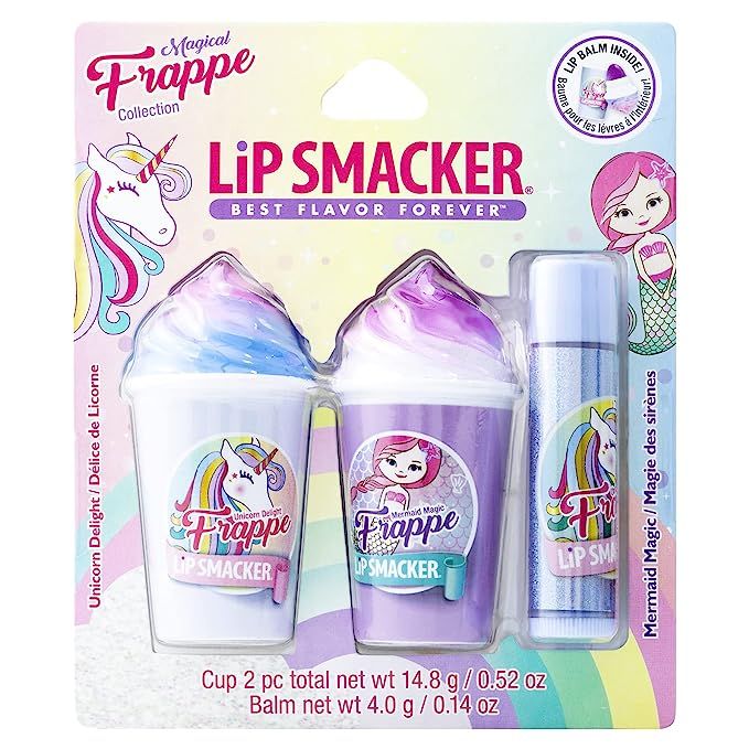 Lip Smacker Magical Frappe Collection 3 Pack Beverage Lip Balm- Unicorn & Mermaid Unicorn Delight... | Amazon (US)