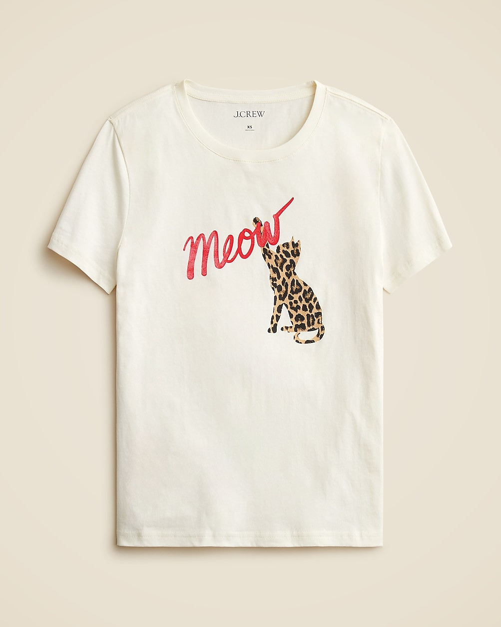 Classic-fit "Meow" graphic T-shirt | J. Crew US