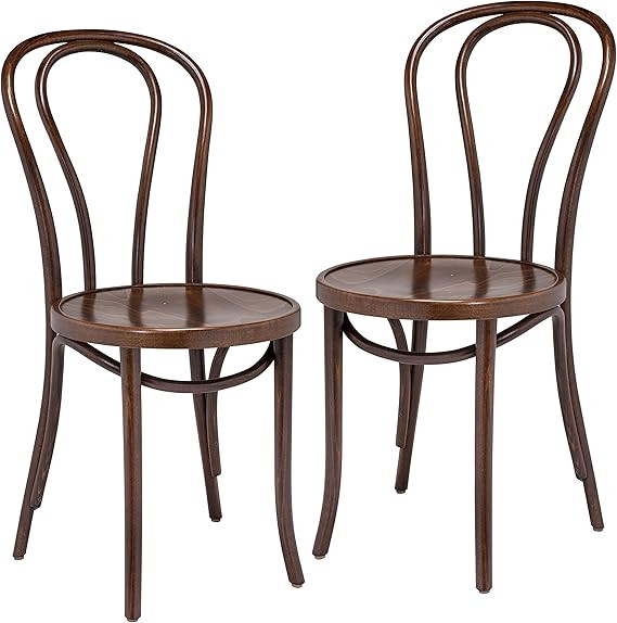 Hairpin Bentwood Chairs - Natural Handcrafted Wood Dining Room - Modern Dining Chairs to Use as a... | Amazon (US)