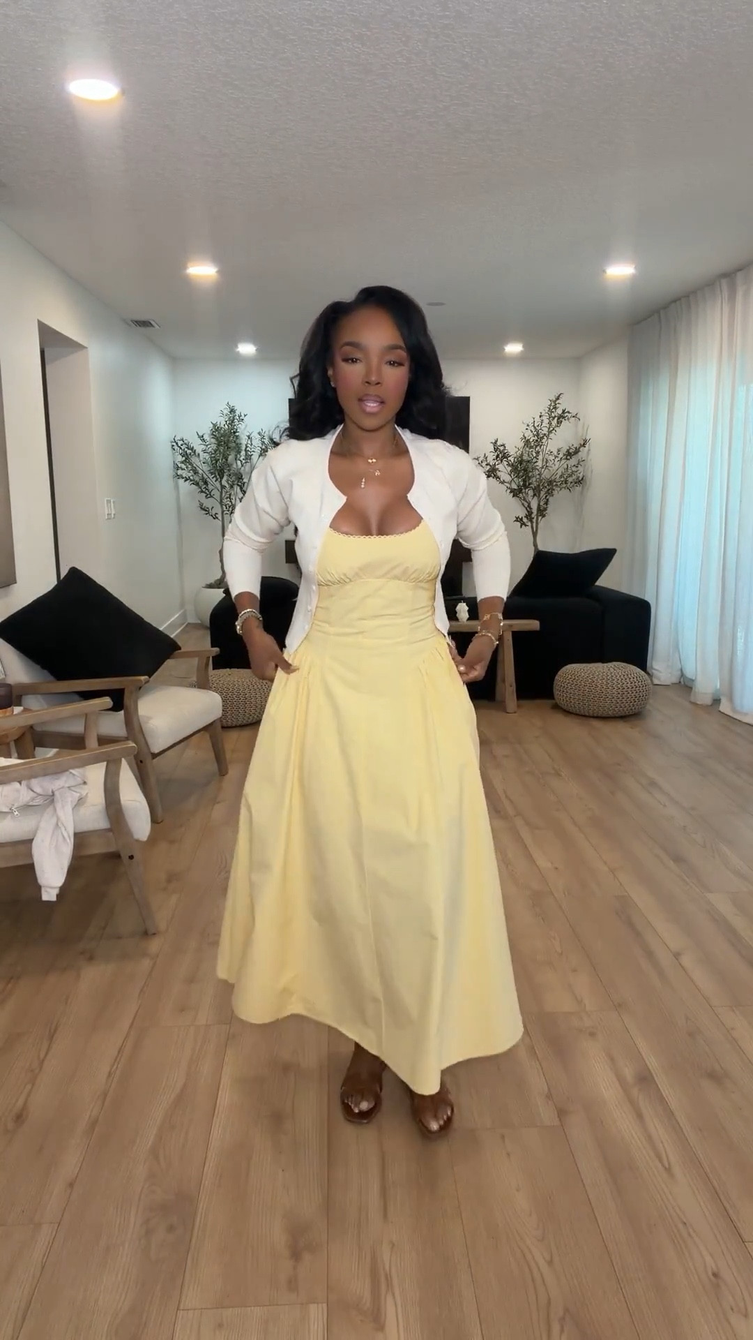 Scroll to shop 💛  

A soft, feminine spring dress styled with a light cardigan — perfect for brunch, baby showers, or Easter Sunday.

#LTKvlog #LTKootd #LTKgrwm