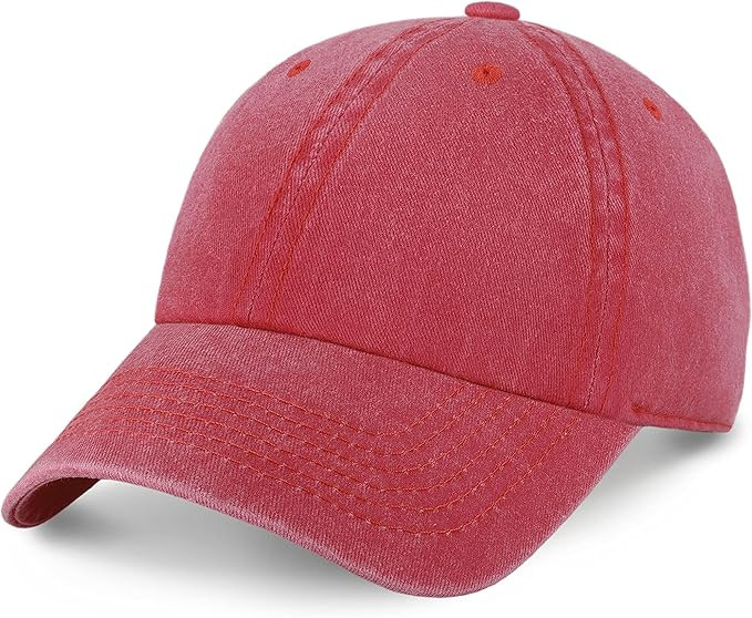 CHOK.LIDS Premium Vintage Washed Cotton Baseball Hat Adjustable Unisex Summer Fashionable Denim P... | Amazon (US)