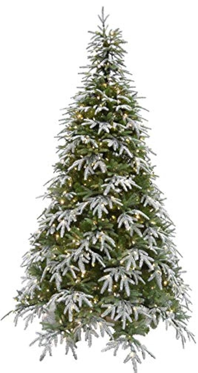 Fraser Hill Fram Farm 9 Ft. Hunter Fir Artificial Smart String Lighting Artifical Christmas Tree, Sn | Amazon (US)