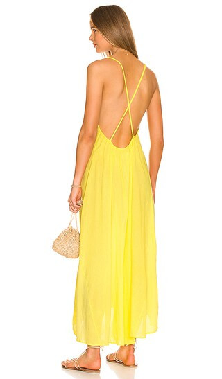 Seychelles Cross Back Maxi Dress in Limonata | Revolve Clothing (Global)