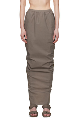 Gray Hollywood Soft Pillar Maxi Skirt | SSENSE