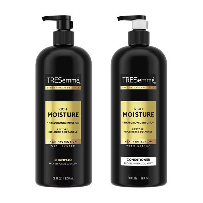 Tresemme Rich Moisture Shampoo and Conditioner Rich Moisture 2 ct for Dry Hair Formulated With Vitamin E and Biotin - 28oz | Target