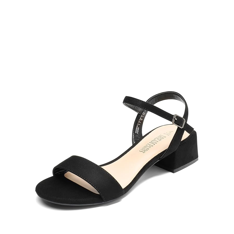DREAM PAIRS Women's Low Heels for Women Classic Open Toe Ankle Strap Block Chunky Heel Sandals Ho... | Amazon (US)