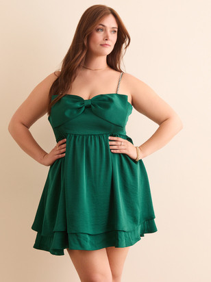 Eleanor Bow Mini Dress | Arula